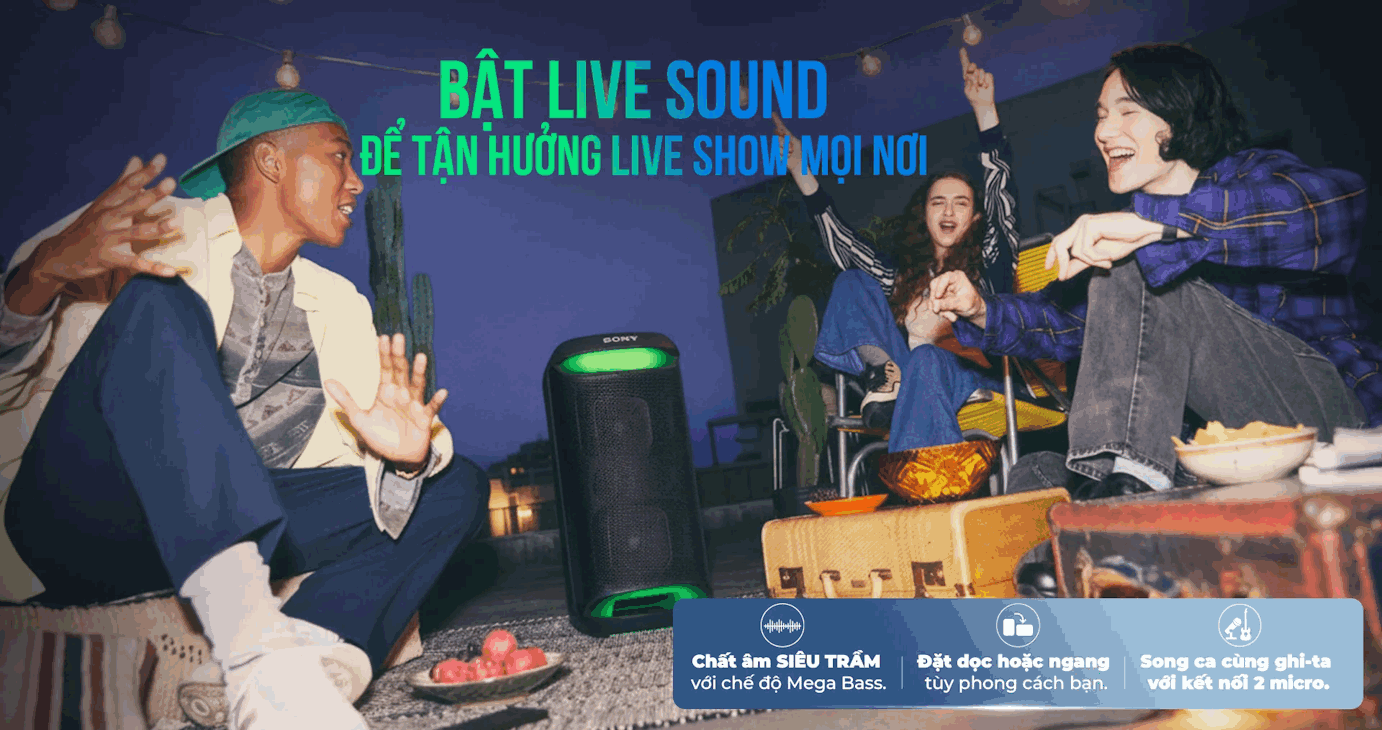 Loa di động Karaoke Sony SRS-XV500/BC